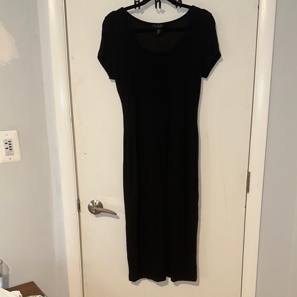 Ribbed bodycon Black Dress